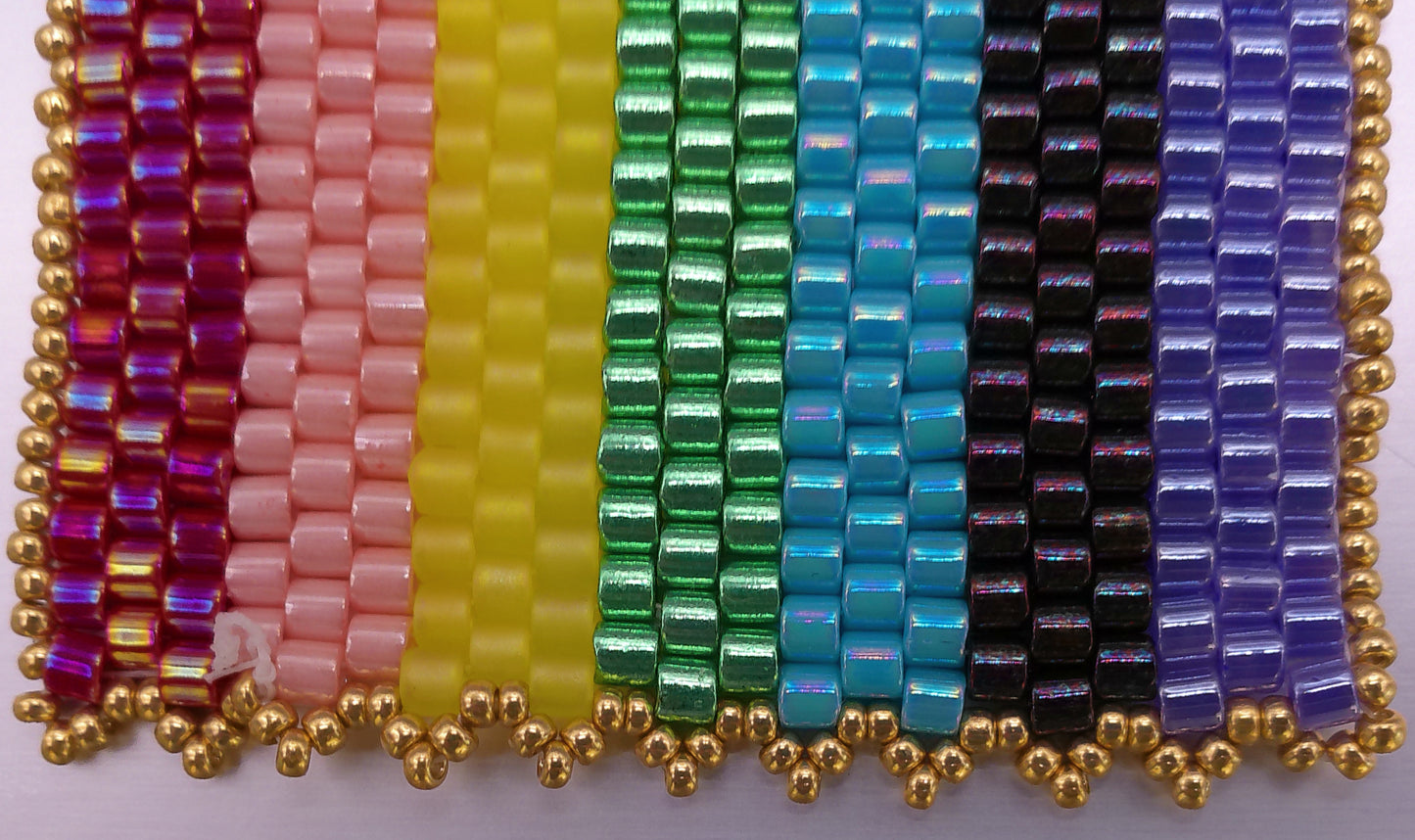 Pride-Trans Flag Pendant with Picot Trim
