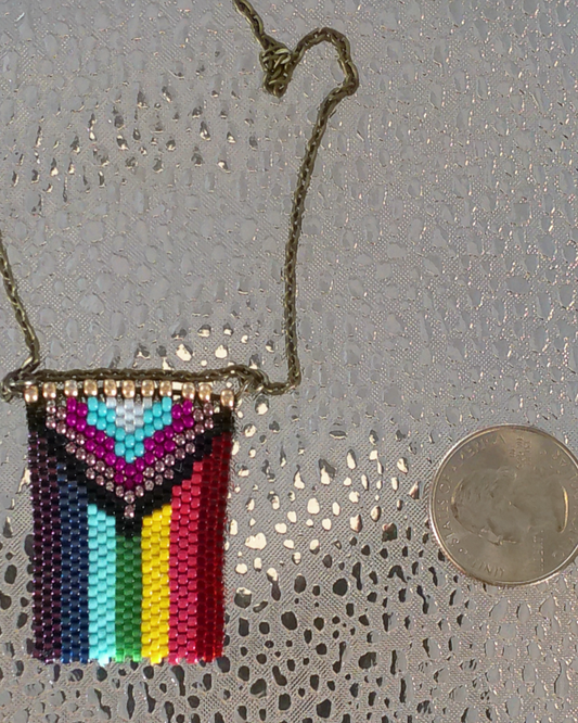 Pride Trans Flag necklace