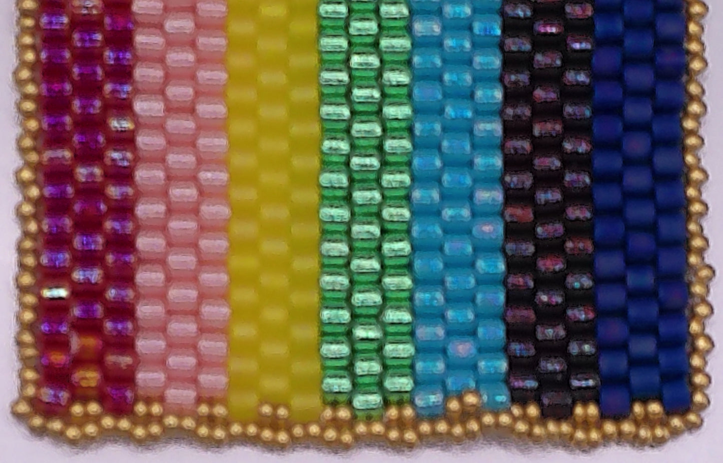 Pride-Trans Flag Pendant with Scalloped Trim