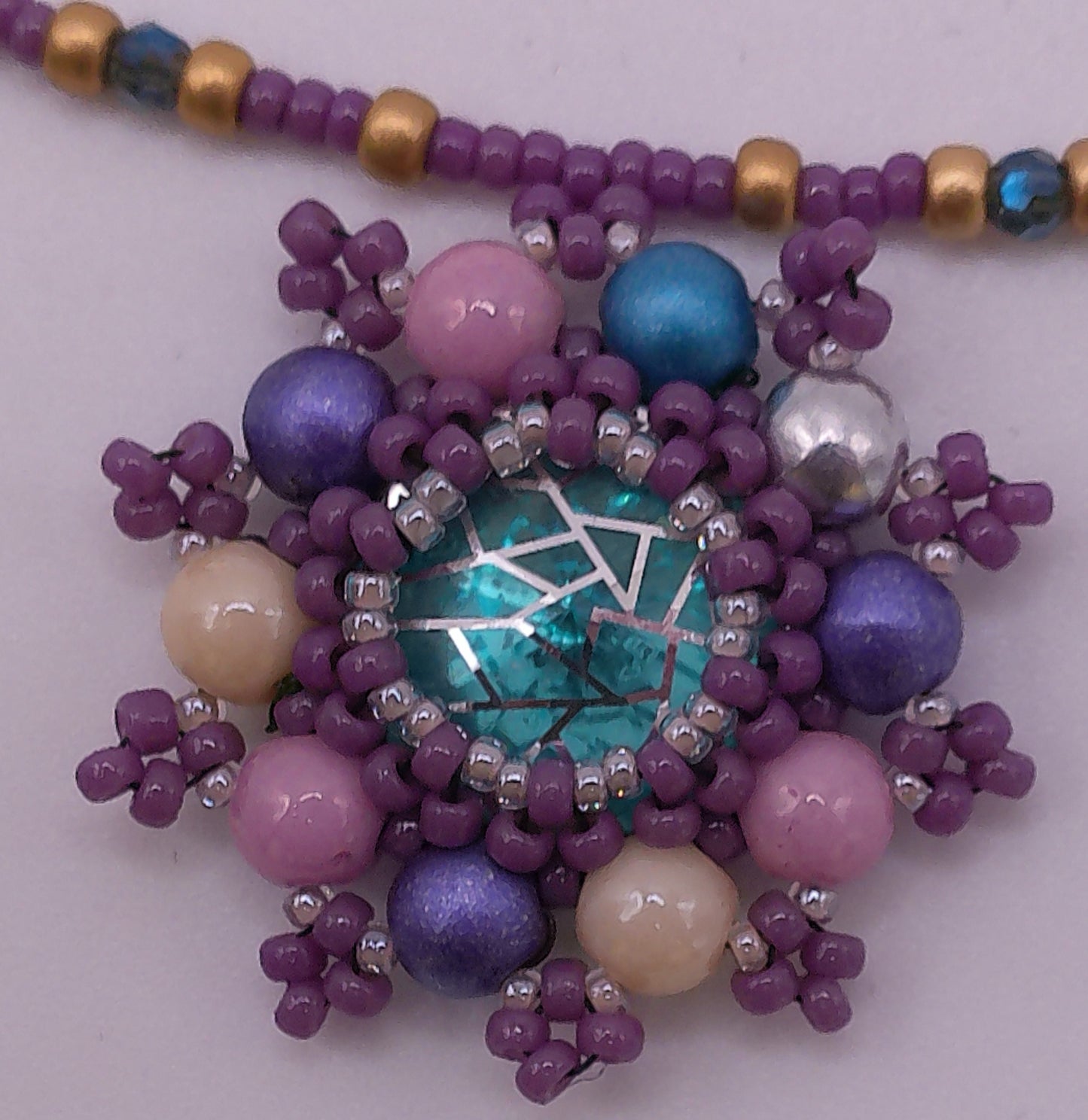Pastel Web Necklace