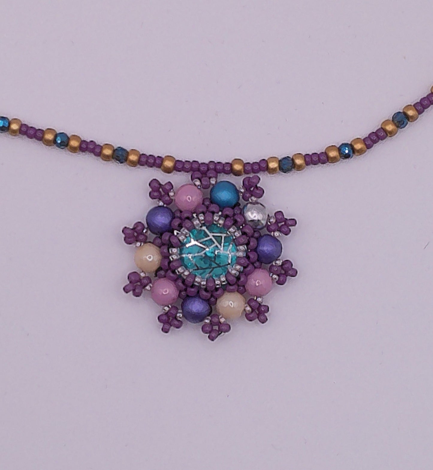 Pastel Web Necklace