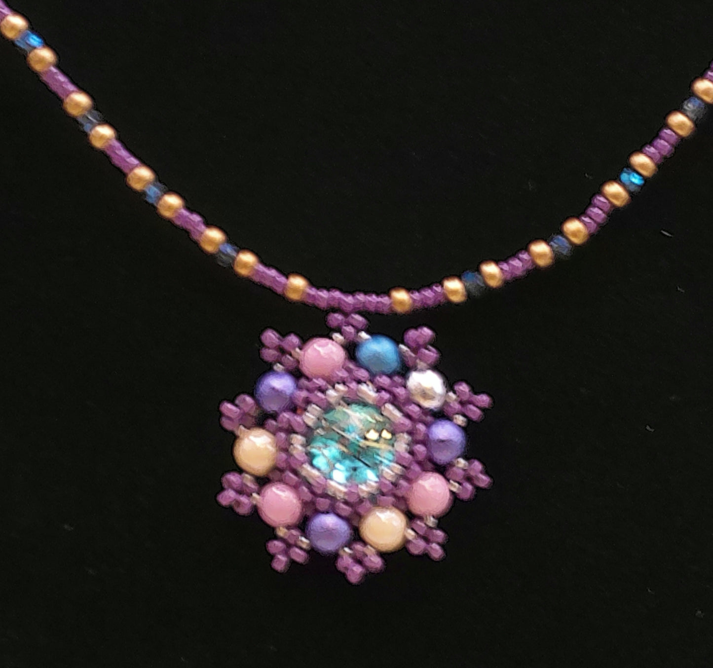 Pastel Web Necklace